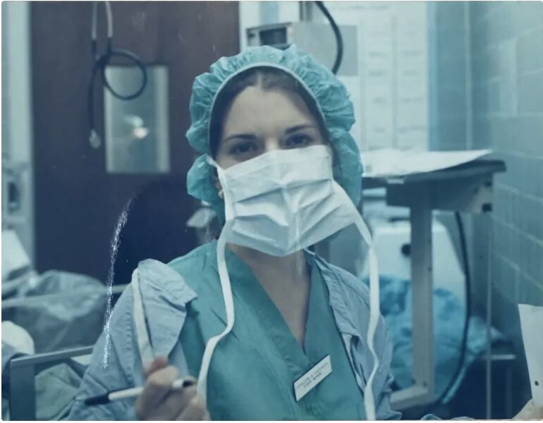 Cathleen Beerkens during her nursing career