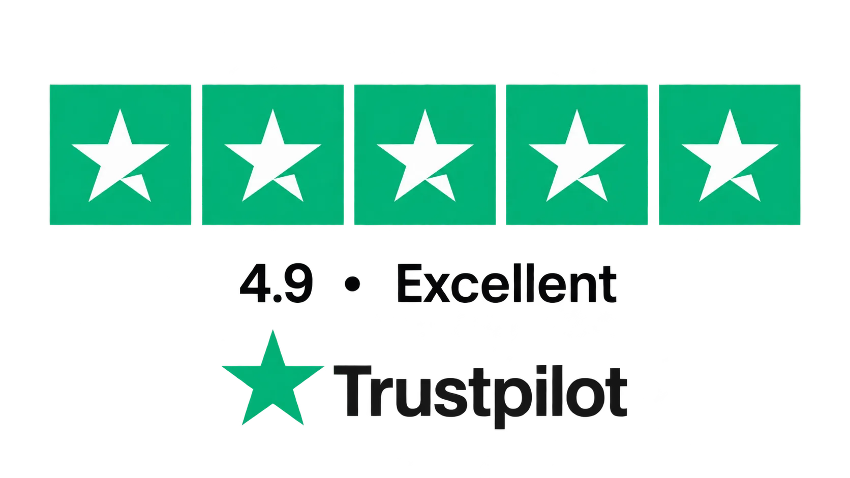 Trustpilot, note 4,9 sur 5