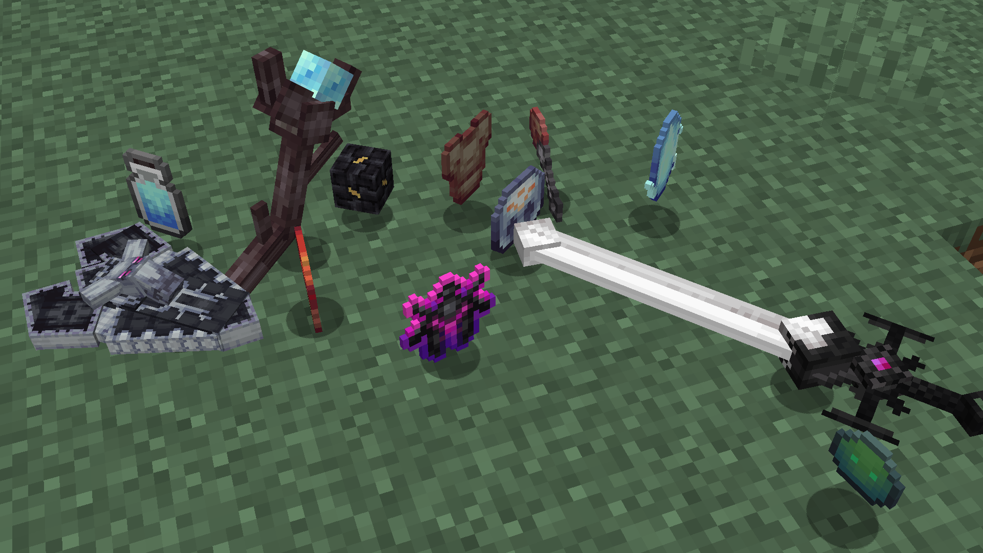 Weapons, tools and materials
